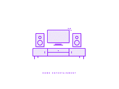 Home Entertainment clean home entertainment illustration simple