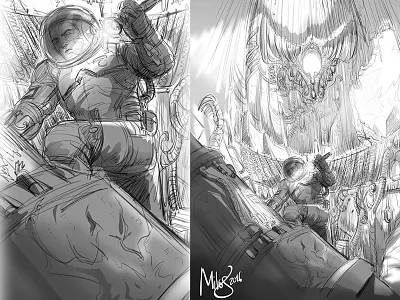 Discovery adventure art exploration fantasy sketch space