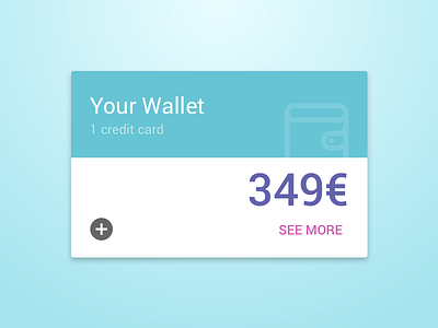 Walletwab bank credit card material ui wallet