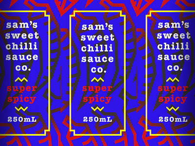 Sam's chilli label sauce