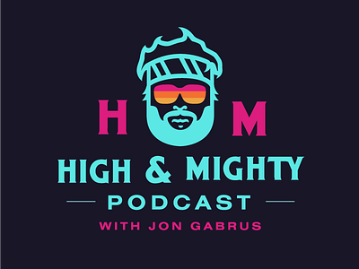 High & Mighty t-shirt concept illustration podcast