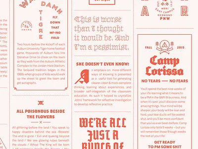 Tigre Poster 2 blackletter poster typography