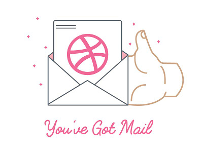 Share Mail dribbble invite