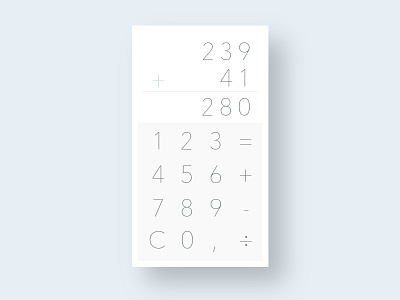 Calculator - #4 Daily UI calculator daily ui