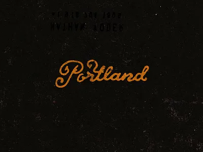 Portland lettering