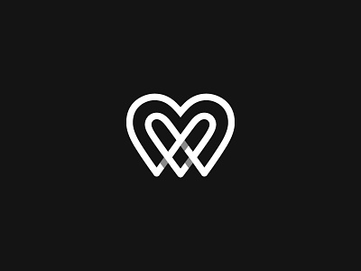 Heart + Tooth heart logo mark symbol tooth