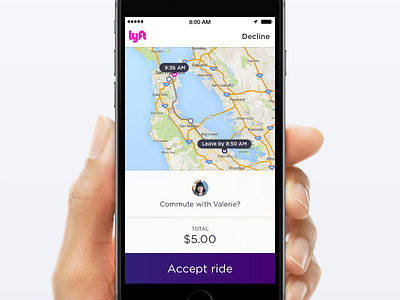 Lyft Carpool carpool commute driver lyft product ui ux