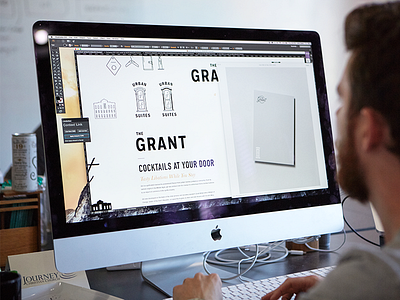 The Grant Branding brand design branding hotel identity identity design logo logotype suites vacation