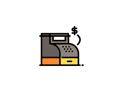 Cash Register cash register dollar icon money pay