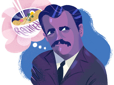 The mind inevitably wanders daydream lunch man ramen