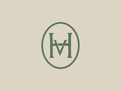 Monogram HV brewery h monogram type v vintage