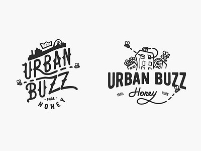 Honey Logo bee branding city flowers honey logo louis st