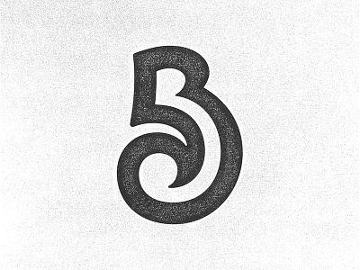 B glyph letter b logo