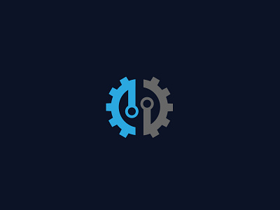 Tech Connect Logo brand connect connected creative electronic gear icon logo logos repair symbol unique