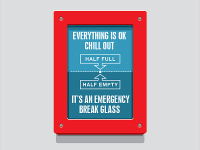 Your Call break glass emergency glenn jones glennz illustration illustrator t shirt vector