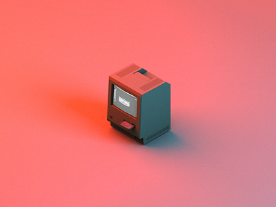 Photoshop 1.0 3d apple c4d isometric mac photoshop