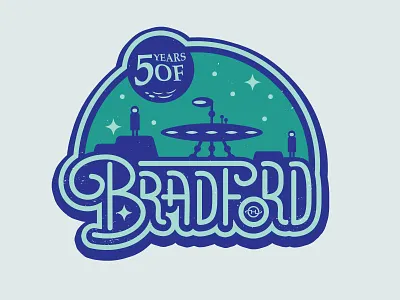 5yearsbradford badge highforge ledo ledodesign