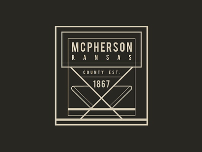 McPherson County 1867 1867 badge kansas line mark mcpherson mcpherson city mcpherson county mcpherson kansas