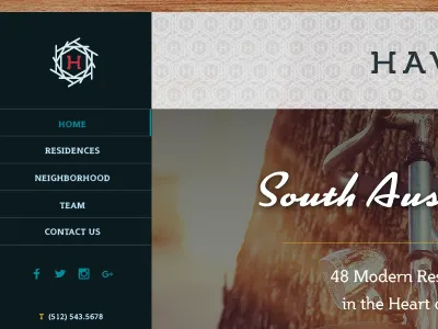 HAVEN community condo modern nest vintage website