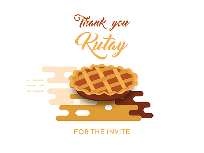 Thank You Kutay Burunsuz cake debut invite tart thank you thanks