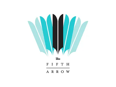 Charter School Concept archery arrow bow branding charter feather five gradient identity plume school serif teal