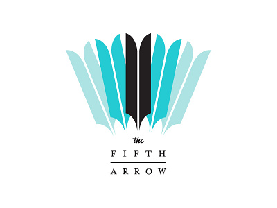 Charter School Concept archery arrow bow branding charter feather five gradient identity plume school serif teal