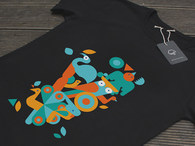 Bird T-Shirt design flat illustration t shirt vector