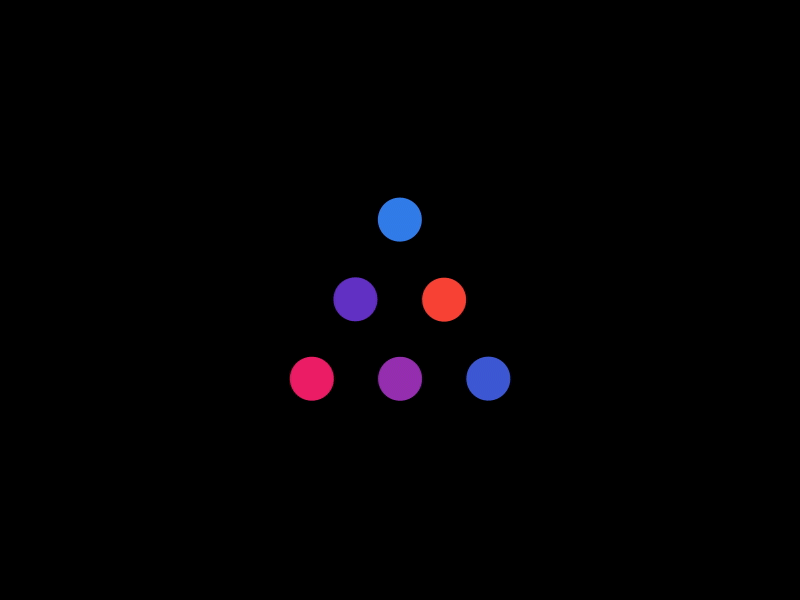 Allo animation brand colors dots gif logo motion