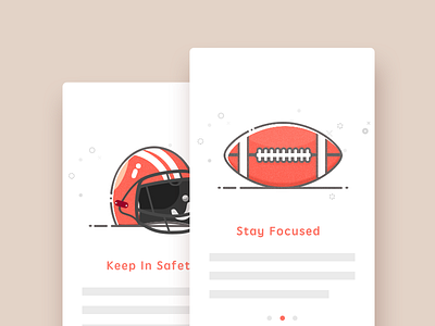 Just Screen Shot app board card color design football helmet mobile screenshot ui