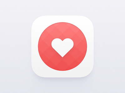 Like icon app favor gradient heart icon ios like preference red squares white