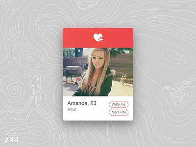44 Favorites dailyui favorites like popup profile tinder ui ux widget