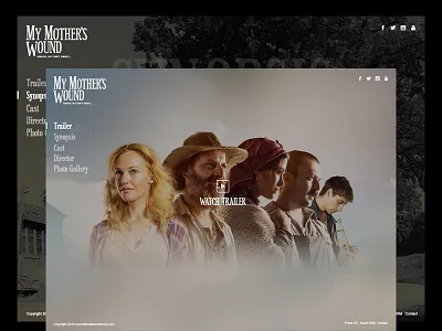 My Mother's Wound Movie Website animation design film movie turkish website