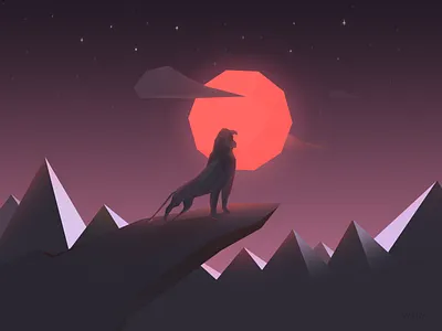 The king of beasts animal king style