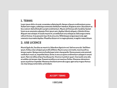 Daily UI | #089 | Terms of Service 89 dailyui of services terms