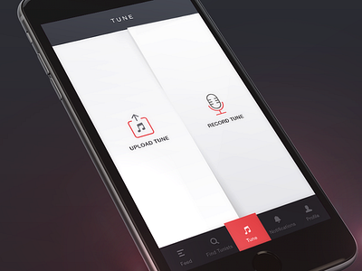 Tunist Upload Screen album app bangalore compose india ios iphone music player psd song ui design