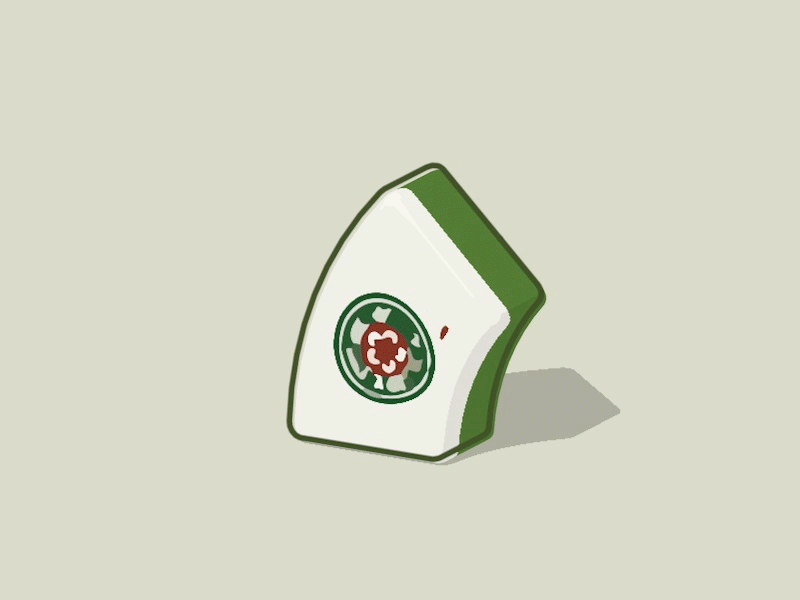 Mahjong 2d animation bend c4d cinema 4d gif lizardfei mahjong motion design motion graphics sketchandtoon squash