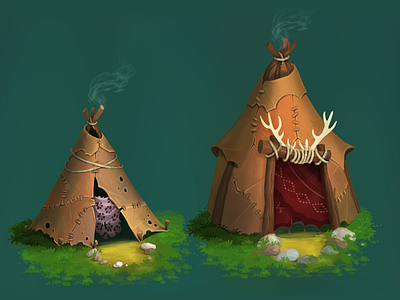 Wigwam day game art home wigwam