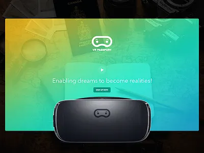 VR for kids hospital interface kids minimal passport project ui ux vr website