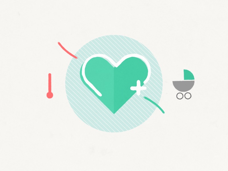 Beauty & Health after effects animation baby beauty cosmetics health heart lipstick make up news