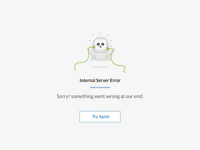500 Error Page 500 css errorpage ghost html illustration skeleton tryagain