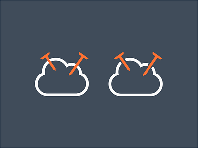 Nails Mark branding cloud cms icon identity mark nails php