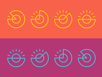 Sunrise/Sunset icon orange purple red sun sunrise sunset time time of day