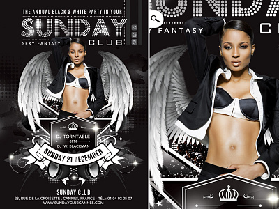 Club Black And White Party With Dj angel black classy club crown dj dress code dresscode elegant eve evening event fantasy mixing party royal sexy sound volume white