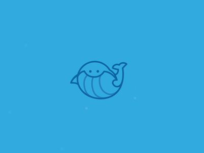 Happy Whale ae fish gif swim water