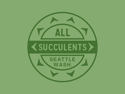 All Succulents Logo Development — Final logo logo design seattle succulent succulents