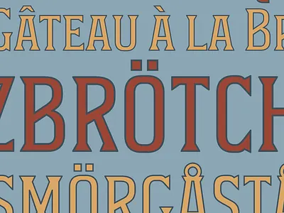 Type specimen chromatic font type type design type specimen