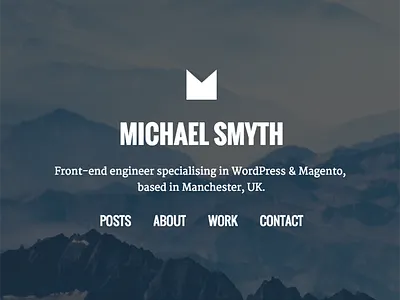 New portfolio site I'm working on design freelancer homepage parallax portfolio web