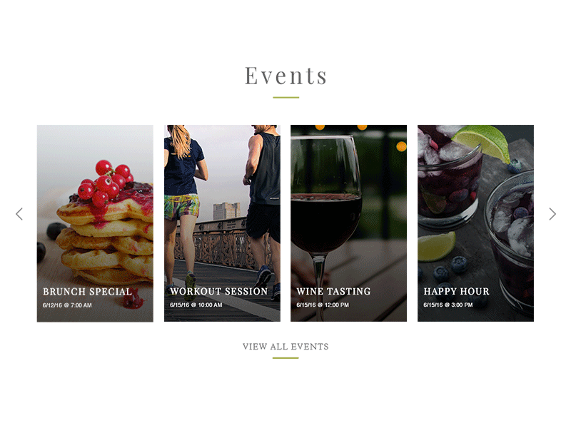 Events events hover