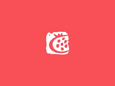 Pomegranate Stamp branding fruit logo design vi