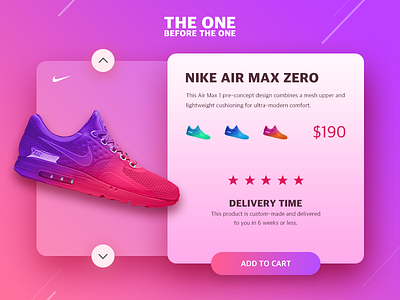 Nike air max zero! design nike shoes sports ue ui